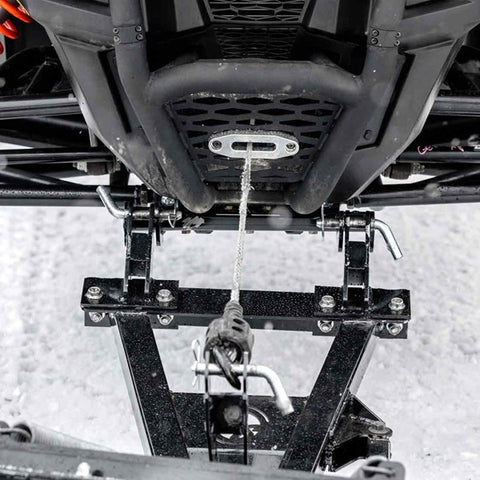 SuperATV Plow Pro Snow Plow Drop Brackets Top View