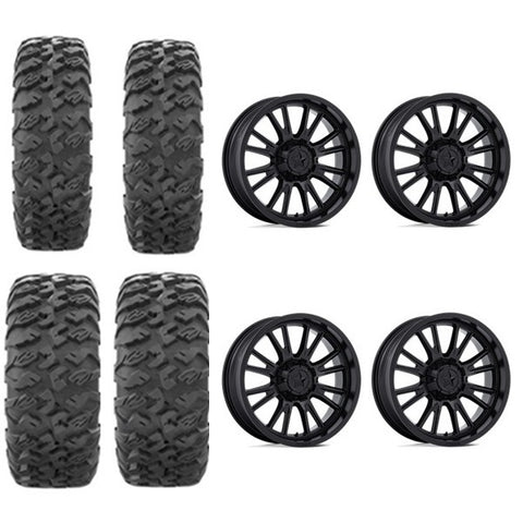 EFX MotoClaw Tire Wheel Kits 28x9-15 28x11-15 MSA M51 Matte Black Wheels