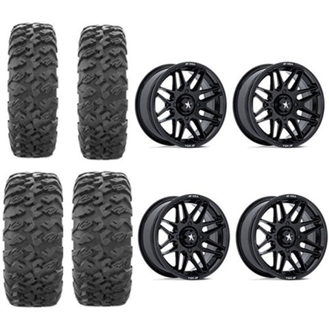 EFX MotoClaw Tire Wheel Kits 28x9-15 28x11-15 MSA M52 Gloss Black Wheels