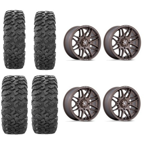 EFX MotoClaw Tire Wheel Kits 28x9-15 28x11-15 MSA M52 Matte Bronze Wheels