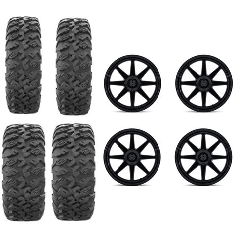 EFX MotoClaw Tire Wheel Kits 28x9-15 28x11-15 MSA M54 Gloss Black Wheels