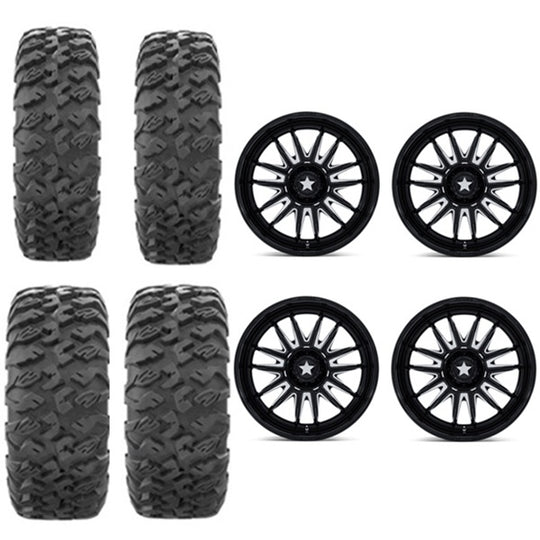
                  
                    EFX MotoClaw Tire Wheel Kits 28x9-15 28x11-15 MSA M55 Gloss Black Milled Wheels
                  
                