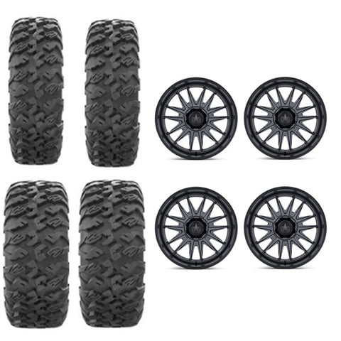 EFX MotoClaw Tire Wheel Kits 28x9-15 28x11-15 MSA M55 Gun Metal Wheels