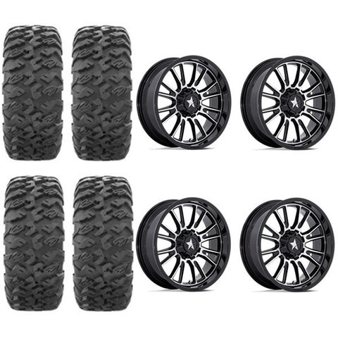 EFX MotoClaw Tire & Wheel Kits Mounted on MSA M51 Thunderlips Wheels