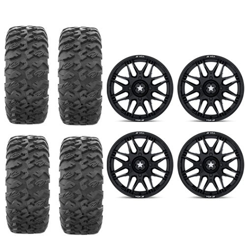 
                  
                    EFX MotoClaw Tire & Wheel Kits Mounted on MSA MA052 Gloss Black Wheels - Set of 4
                  
                