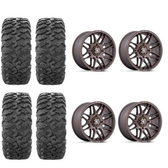 
                  
                    EFX MotoClaw Tire & Wheel Kits Mounted on MSA M52 Radar Matte Bronze Wheels
                  
                