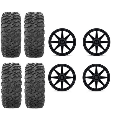 EFX MotoClaw Tire & Wheel Kits on MSA M54 Gloss Black Wheels