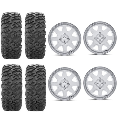 EFX MotoClaw Tire & Wheel Kits on MSA M54 Polished Wheels