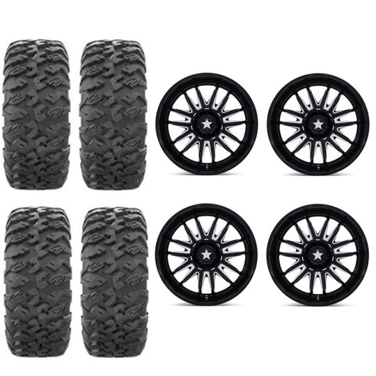 
                  
                    EFX MotoClaw Tire & Wheel Kits on MSA M55 Gloss Black Milled Wheels
                  
                