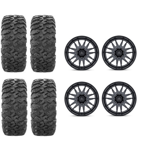 EFX MotoClaw Tire & Wheel Kits on MSA M55 Gun Metal Wheels