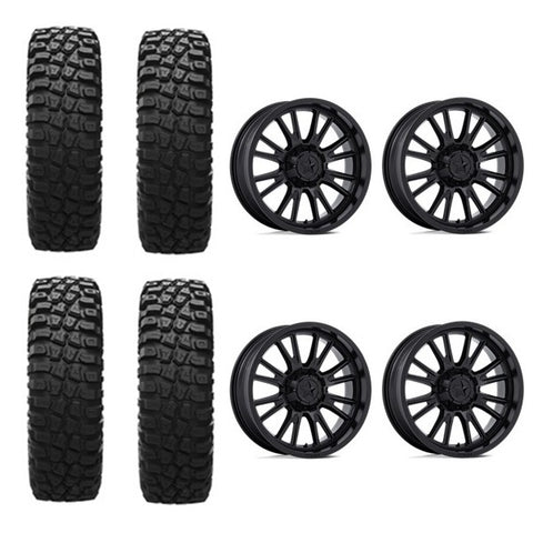 EFX MotoCrusher Tire & Wheel Kits on MSA M51 Thunderlips Matte Black Wheels