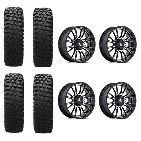 
                  
                    EFX MotoCrusher Tire & Wheel Kits on MSA M52 Radar Gloss Black & Machined Wheels
                  
                