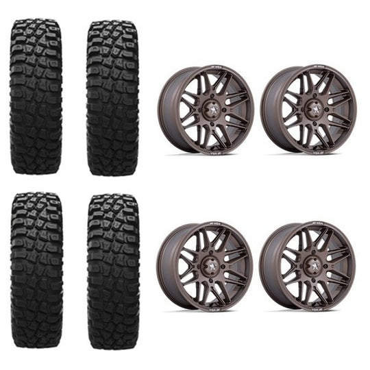 
                  
                    EFX MotoCrusher Tire & Wheel Kits on MSA M52 Radar Matte Bronze Wheels
                  
                
