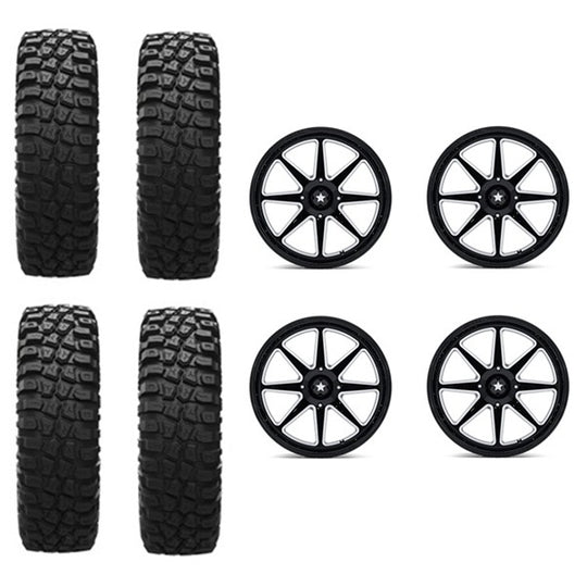 
                  
                    EFX MotoCrusher Tire & Wheel Kits on MSA M54 Spark Gloss Black Milled Wheels
                  
                