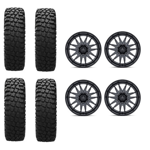EFX MotoCrusher Tire & Wheel Kits on MSA M55 Commander Gun Metal Wheels