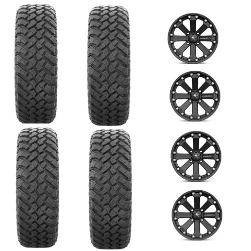 
                  
                    EFX MotoHammer Tire & Wheel Kits 27x9-14 Mounted on MSA M20 4/156 Wheels - Set of 4
                  
                