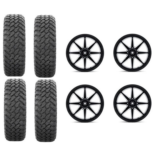 
                  
                    EFX MotoHammer Tire & Wheel Kits on MSA M54 Gloss Black Milled Wheels
                  
                