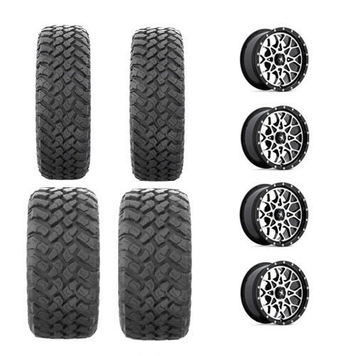 
                  
                    EFX MotoHammer Tire & Wheel Kits 2 ea. 27x9-14 & 2 ea. 27x11-14 Mounted on MSA M45 4/137 Wheels
                  
                