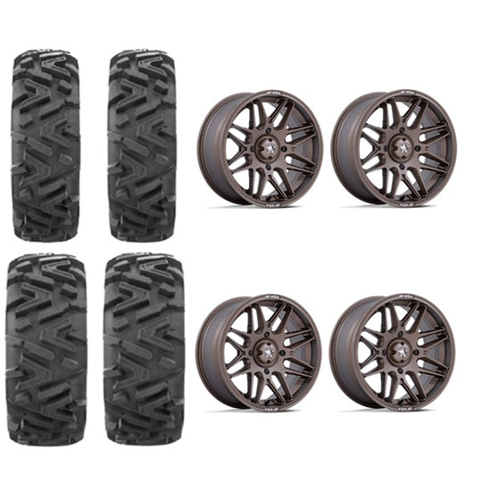 
                  
                    EFX MotoMTC Tire & Wheel Kits MSA M52 Radar Matte Bronze Wheels
                  
                