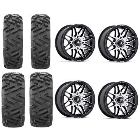 EFX MotoMTC Tire & Wheel Kits MSA M52 Radar Machined Wheels
