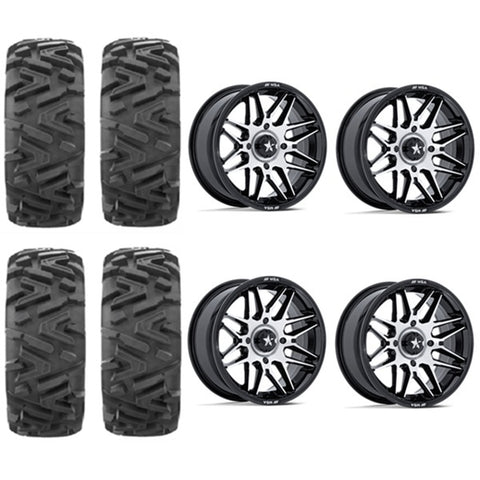 EFX MotoMTC Tire & Wheel Kits MSA M52 Radar Machined Wheels