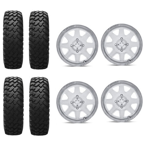 EFX MotoRally Tire & Wheel Kits on MSA M54 Polished Wheels
