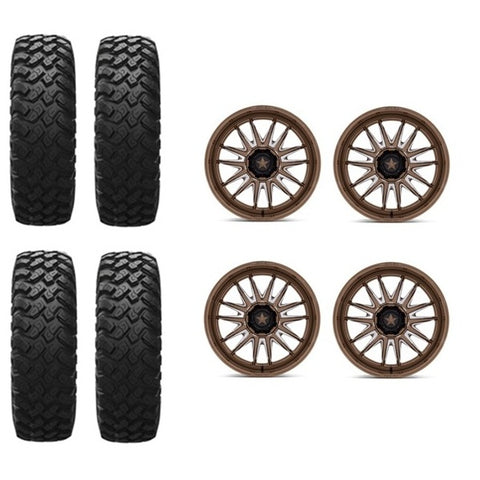 EFX MotoRally Tire & Wheel Kits on MSA M55 Bronze Milled Wheels