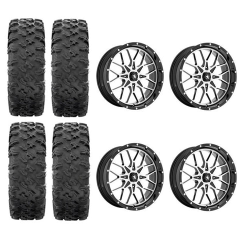 MotoRavage Tire & Wheel Kits on MSA M45 Portal Wheels
