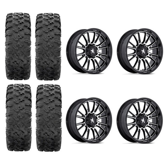 
                  
                    MotoRavage Tire & Wheel Kits on MSA M51 Thunderlips Machined & Black Wheels
                  
                