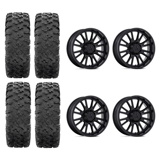 
                  
                    MotoRavage Tire & Wheel Kits on MSA M51 Thunderlips Matte Black Wheels
                  
                