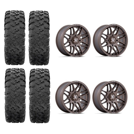 
                  
                    MotoRavage Tire & Wheel Kits on MSA M52 Radar Bronze Wheels
                  
                