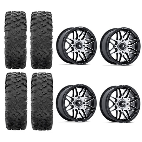 
                  
                    MotoRavage Tire & Wheel Kits on MSA M52 Radar Machined Wheels
                  
                