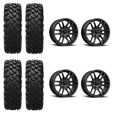 EFX MotoRavage XL Tire & Wheel Kits on MSA M43 Fang Wheels