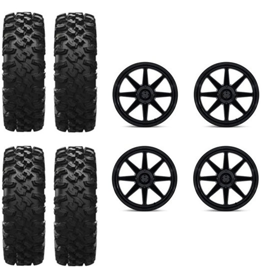 
                  
                    EFX MotoRavage XL Tire & Wheel Kits on MSA M54 Spark Gloss Black Wheels
                  
                
