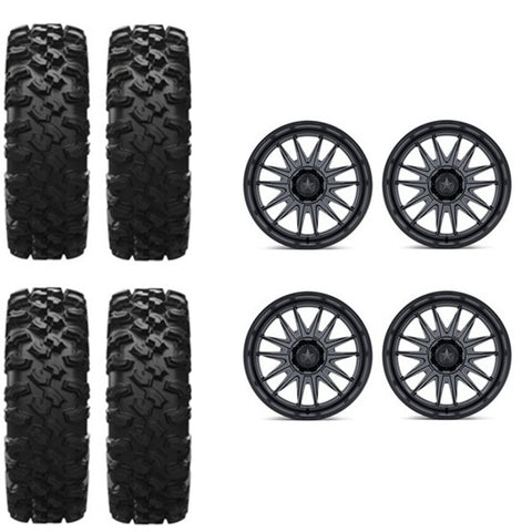 EFX MotoRavage XL Tire & Wheel Kits on MSA M55 Commander Gun Metal Wheels