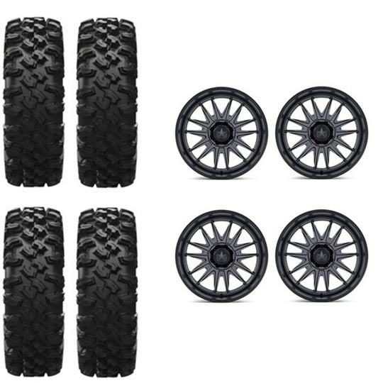 
                  
                    EFX MotoRavage XL Tire & Wheel Kits on MSA M55 Commander Gun Metal Wheels
                  
                