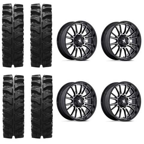 EFX MotoSlayer Tire & Wheel Kits on MSA M51 Thunderlips Machined Wheels