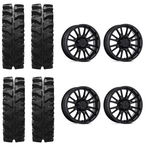 EFX MotoSlayer Tire & Wheel Kits on MSA M51 Thunderlips Matte Black Wheels