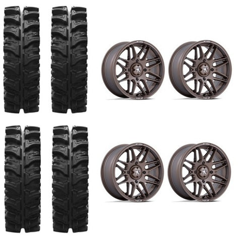 EFX MotoSlayer Tire & Wheel Kits on MSA M52 Radar Bronze Wheels