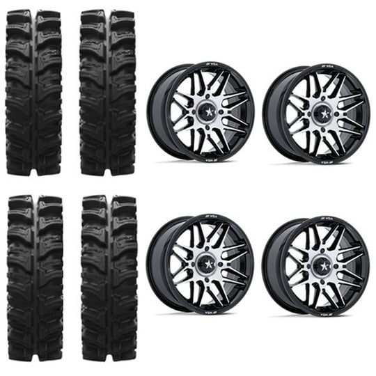 
                  
                    EFX MotoSlayer Tire & Wheel Kits on MSA M52 Radar Machined Wheels
                  
                
