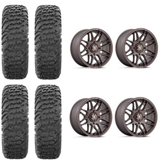 
                  
                    EFX MotoVator Tire & Wheel Kits on MSA M52 Radar Bronze Wheels
                  
                
