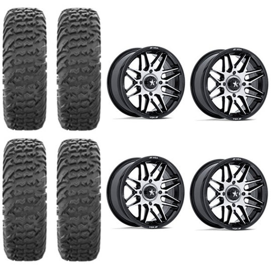 
                  
                    EFX MotoVator Tire & Wheel Kits on MSA M52 Radar Machined Wheels
                  
                