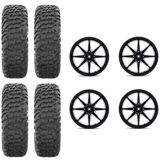 
                  
                    EFX MotoVator Tire & Wheel Kits on MSA M54 Spark Gloss Black Milled Wheels
                  
                