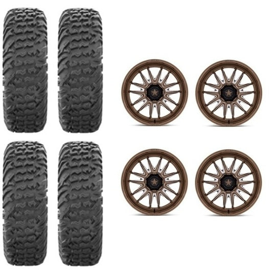 
                  
                    EFX MotoVator Tire & Wheel Kits on MSA M55 Commander Bronze Milled Wheels
                  
                