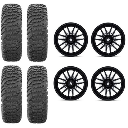 
                  
                    EFX MotoVator Tire & Wheel Kits on MSA M55 Commander Gloss Black Milled Wheels
                  
                