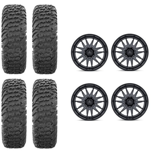 
                  
                    EFX MotoVator Tire & Wheel Kits on MSA M55 Commander Gun Metal Wheels
                  
                
