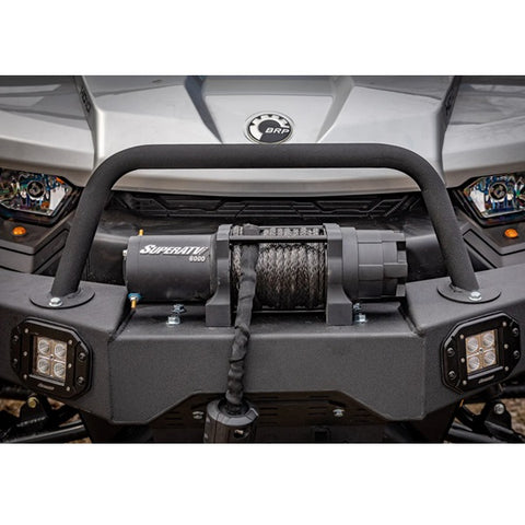 SuperATV Can-Am Defender Winch-Ready Front Bumper Close UP