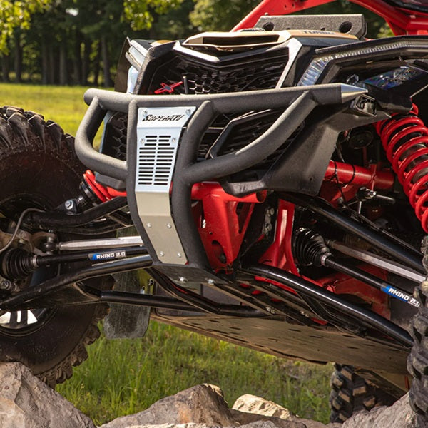 
                  
                    SuperATV Can-Am Maverick X3 Pre-Runner Front Bumper Close Up
                  
                