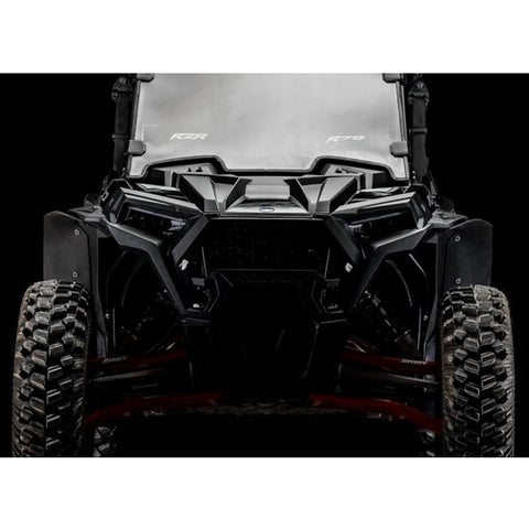 Assault Polaris RZR Turbo S Low Profile Fender Flares Front View