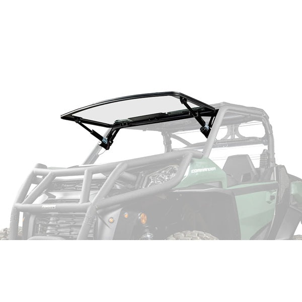 MaxDrive Can-Am Commander Power Flip Up Glass Windshield - No Wiper